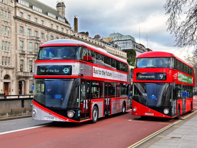 Wrightbus bussen in London